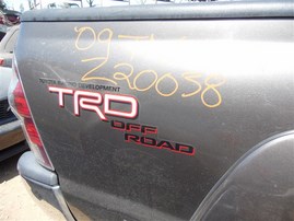 2009 TOYOTA TACOMA CREW CAB SR5 GRAY 4.0 AT 4WD TRD OFF ROAD PKG Z20038